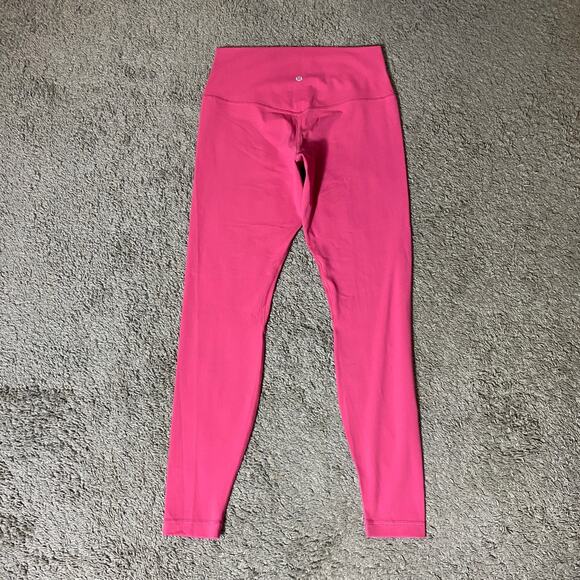 Lululemon Size 10 Align Pant High Rise 28" Inseam Raspberry Coulis Pink - Picture 2 of 6